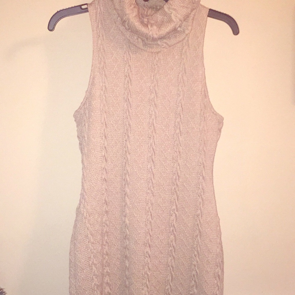 Sweater dress cow neck